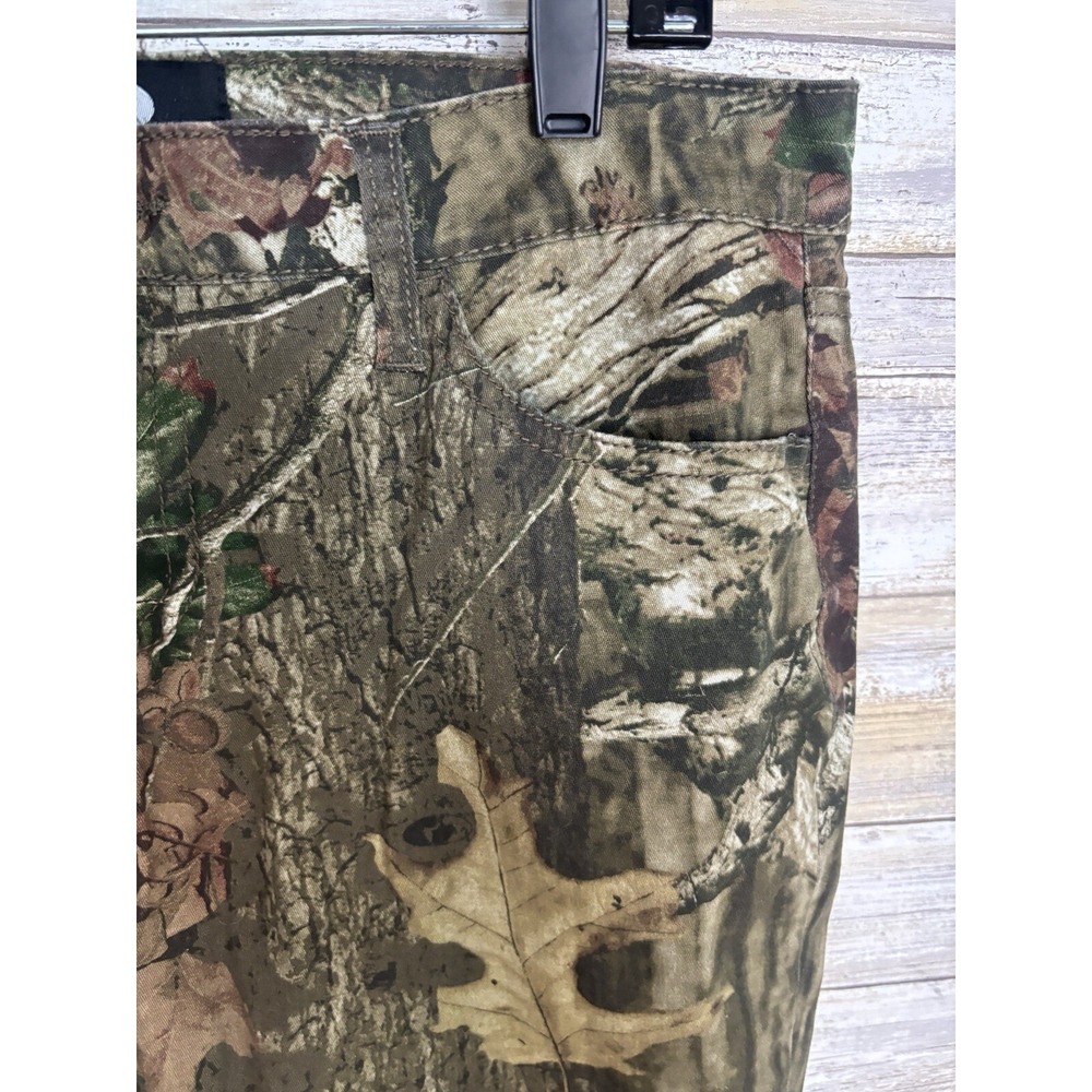 Mossy Oak Pants Womens 6 Green Camo Outdoors Jean Stretch Pocket - Picture 4 of 8